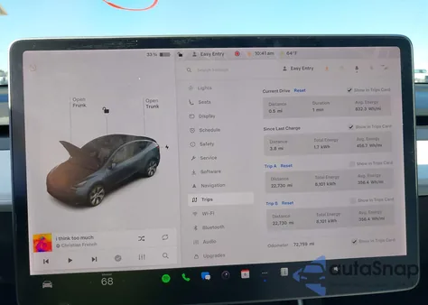 2020 Tesla Model Y Long Range Dual Motor All-Wheel Drive z USA, uszkodzony, nr VIN 5YJYGDEE8LF053738